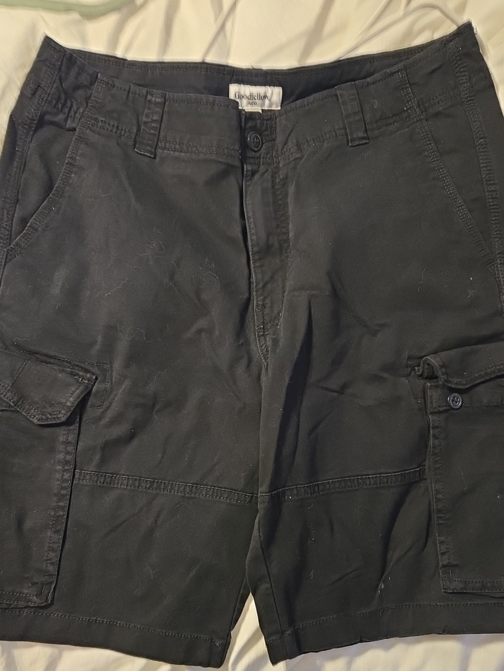 Goodfellow & Co Black Cargo Shorts with Utility Pockets
